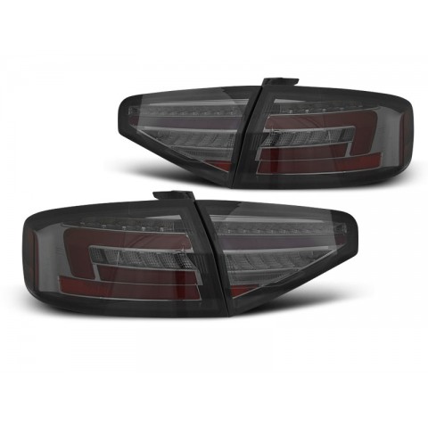 Lampy tył Audi A4 B8 Sedan - SMOKED LED BAR - Diodowe LDAUH5