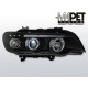 BMW E53 X5 Angel Eyes BLACK czarne Ringi + LED BM43
