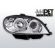 Lampy przód CITROEN SAXO - CHROM Angel Eyes LPCI02