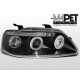 Lampy przód CHEVROLET AVEO - BLACK Angel Eyes LPCT02