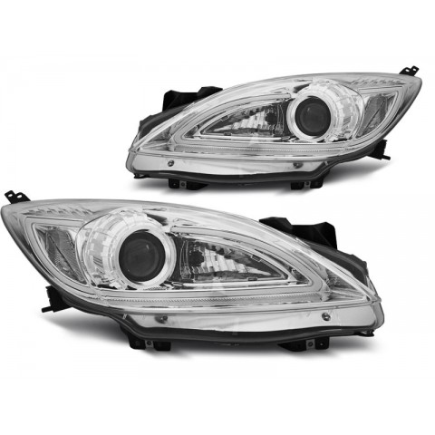 Lampy przód MAZDA 3 - CHROM TUBE LIGHT - LED LPMA08
