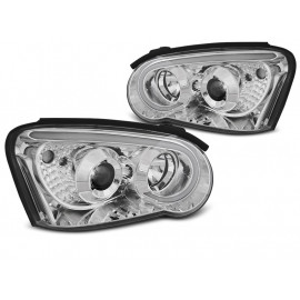 Lampy przód Subaru Impreza II GD 03-05 CHROM LED - diodowe LPSU13