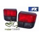 Lampy tył VW T4 Caravelle / Multivan / Transporter - RED / BLACK LTVW18