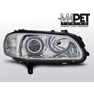 Opel Omega B clear CHROM Angel Eyes Ringi soczewka LPOP67