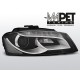 Lampy przód Audi A3 8P 08-12 BLACK DRL LED jazdy dziennej LPAUD3