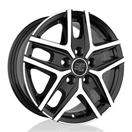 Felga aluminiowa MSW 40 VAN 6,5x16 5x114,30 ET44 GLOSS BLACK FULL POLISHED