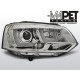 VW T5 2010- CHROM U-LED DRL - diodowe światła jazdy dziennej LPVWL1