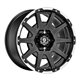 Felga aluminiowa SPARCO DAKAR 8,5x17 6x135 ET25 MATT BLACK LIP POLISHED RIVETS