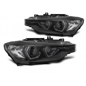 Lampy BMW F30 / F31 BLACK LED DRL do jazdy dziennej LPBMN2 15-