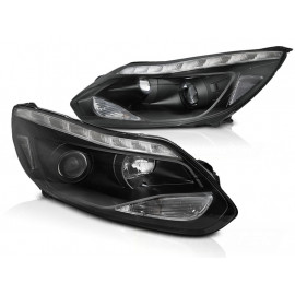Lampy przód Ford Focus mk3 - BLACK LED LPFO92