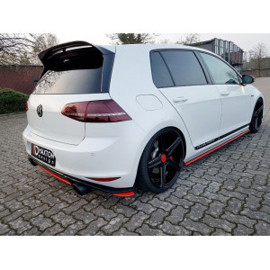 Splittery Boczne Tylnego Zderzaka ABS - VW GOLF Mk7 GTI CLUBSPORT