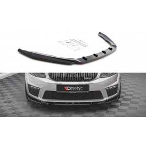 Przedni Splitter / dokładka ABS (wer.4) - Skoda Octavia RS Mk3