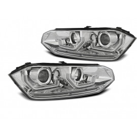 Lampy przód VW Polo VI AW/BZ 2G 2017- SEQ LED CHROM didowe LPVWS9