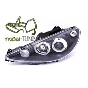 Peugeot 206 02- Angel Eyes Black - Ringi LPPE03