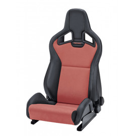 Fotel RECARO Sportster CS z podgrzewaniem Artificial leather black / Dinamica red
