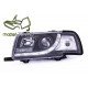 Lampy przód Audi 80 B4 - BLACK LED - czarne - LPAU40