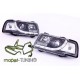 Lampy przód Audi 80 B4 - BLACK LED - czarne - LPAU40
