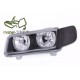 Lampy przód VW Passat B4 Clearglass BLACK czarne Angel Eyes Ringi LPVW41 DEPO