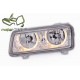 Lampy przód VW Passat B4 Clearglass CHROM Angel Eyes Ringi LPVW40 DEPO
