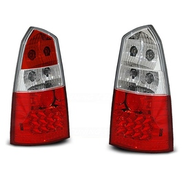 Lampy tył Ford Focus 1 Kombi - clearglass red/white LED - diodowe LDFO02