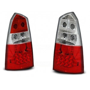 Lampy tył Ford Focus 1 Kombi - clearglass red/white LED - diodowe LDFO02