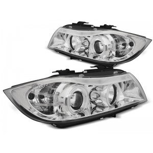 Lampy przód BMW E90 / E91 Angel Eyes CHROM diodowe Ringi CCFL LED LPBMH6