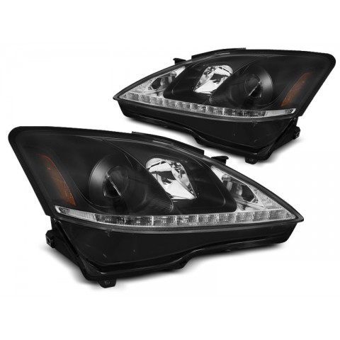 Lampy przód LEXUS IS 06-13 - BLACK LED DIODOWE LPLE04