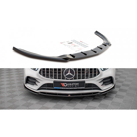 Przedni Splitter / dokładka ABS (ver.4) - Mercedes A35 AMG / AMG-Line W177
