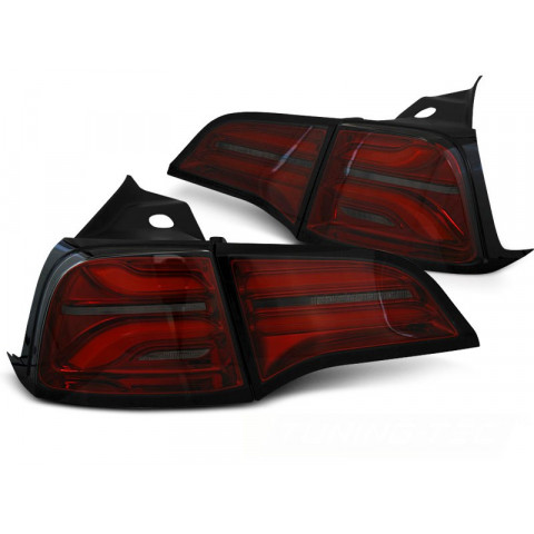 TESLA MODEL 3 - RED SMOKE LED diodowe LDTE01