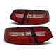 Lampy tył Audi A6 C6 Sedan 08-11 Red White Led - Diodowe Dynamiczne LDAUF2
