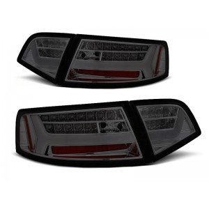 Lampy tył Audi A6 C6 Sedan 08-11 - Smoked Led - Diodowe Dynamiczne LDAUF4