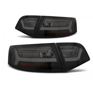 Lampy tył Audi A6 C6 Sedan 08-11 - Black Led - Diodowe Dynamiczne LDAUF5