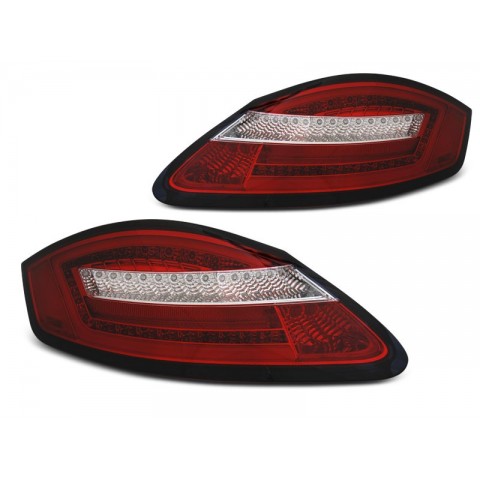 Lampy tył Porsche Boxster / Cayman 987 - Red / White Led - Diodowe LDPO08