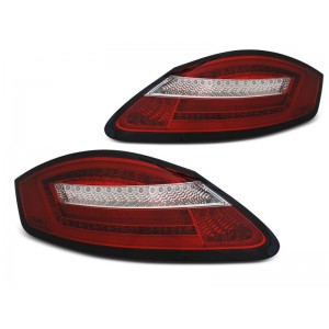 Lampy tył Porsche Boxster / Cayman 987 - Red / White Led - Diodowe LDPO08