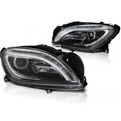 Lampy przód Mercedes M-klasa W166 11-15 BLACK LED LPMED5