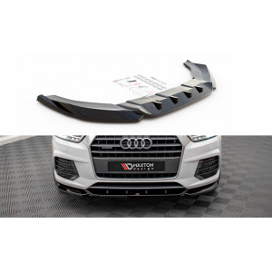 Przedni Splitter / dokładka ABS (V.1) - Audi Q3 Sport 8U Facelift