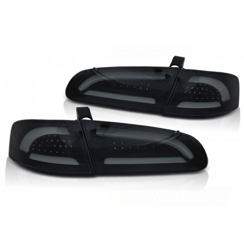 Lampy tył Seat Ibiza 6L 02-08 Smoked Black LED BAR - diodowe LDSE18