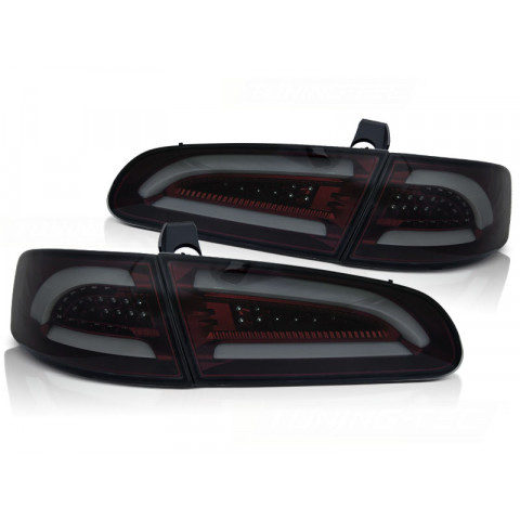 Lampy tył Seat Ibiza 6L 02-08 Smoked Red LED BAR - diodowe LDSE19
