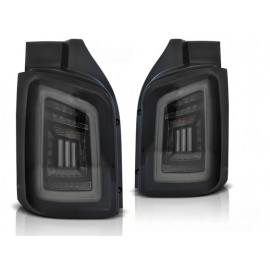 Lampy tył VW T5 03-15 SMOKED BLACK LED BAR diodowe - LDVWH7 DRZWI