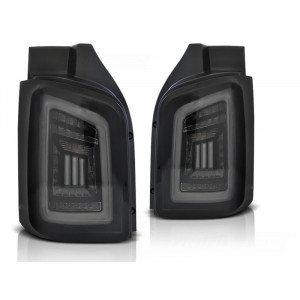 Lampy tył VW T5 03-15 SMOKED BLACK LED BAR diodowe - LDVWH7 DRZWI