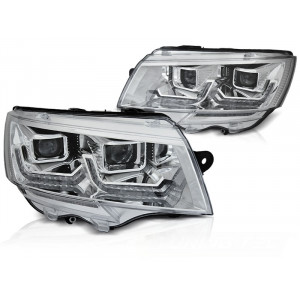 VW T6 2020- CHROM LED DRL - diodowe światła jazdy dziennej LPVWU8