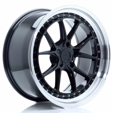 JR Wheels JR39 19x9,5 ET15-35 5H BLANK Glossy Black w/Machined Lip