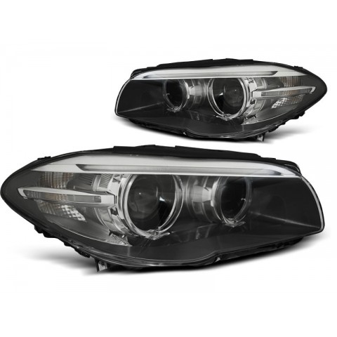 Lampy przód BMW F10 / F11 Bi- XENON LED BLACK DRL diodowe LPBMI2