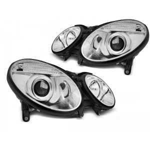 Lampy przód Mercedes E-klasa W211 06-09 CHROM LPMEB6