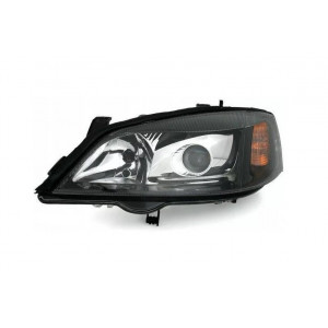 Opel Astra G clearglass XENON Look BLACK H7 LPOP86