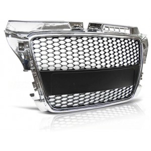 GRILL AUDI A3 8P RS look 08-12 Czarny / Chrom GRAU40