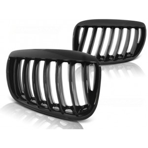 GRILL Nerki BMW X5 E53 03-06 Czarny Połysk GRBM70