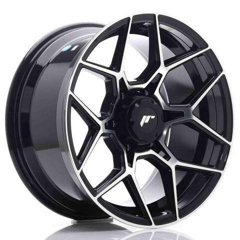 JR Wheels JRX9 18x9 ET18 6x114.3 Gloss Black Machined Face