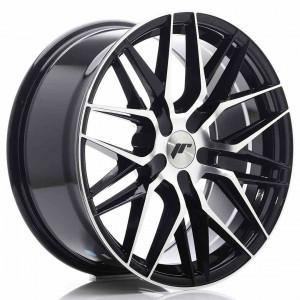 JR Wheels JR28 18x8,5 ET20-40 5H BLANK Gloss Black Machined Face