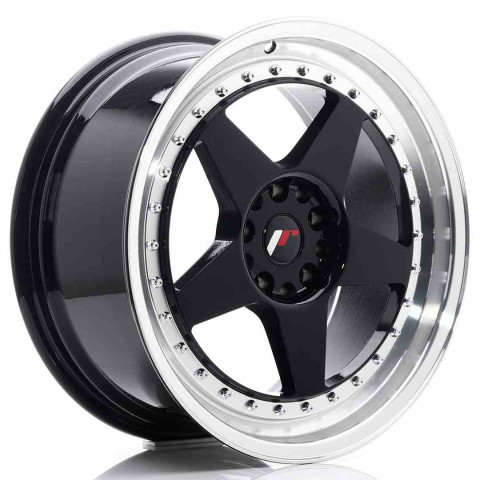 JR Wheels JR6 18x8,5 ET22 5x114,3/120 Gloss Black w/Machined